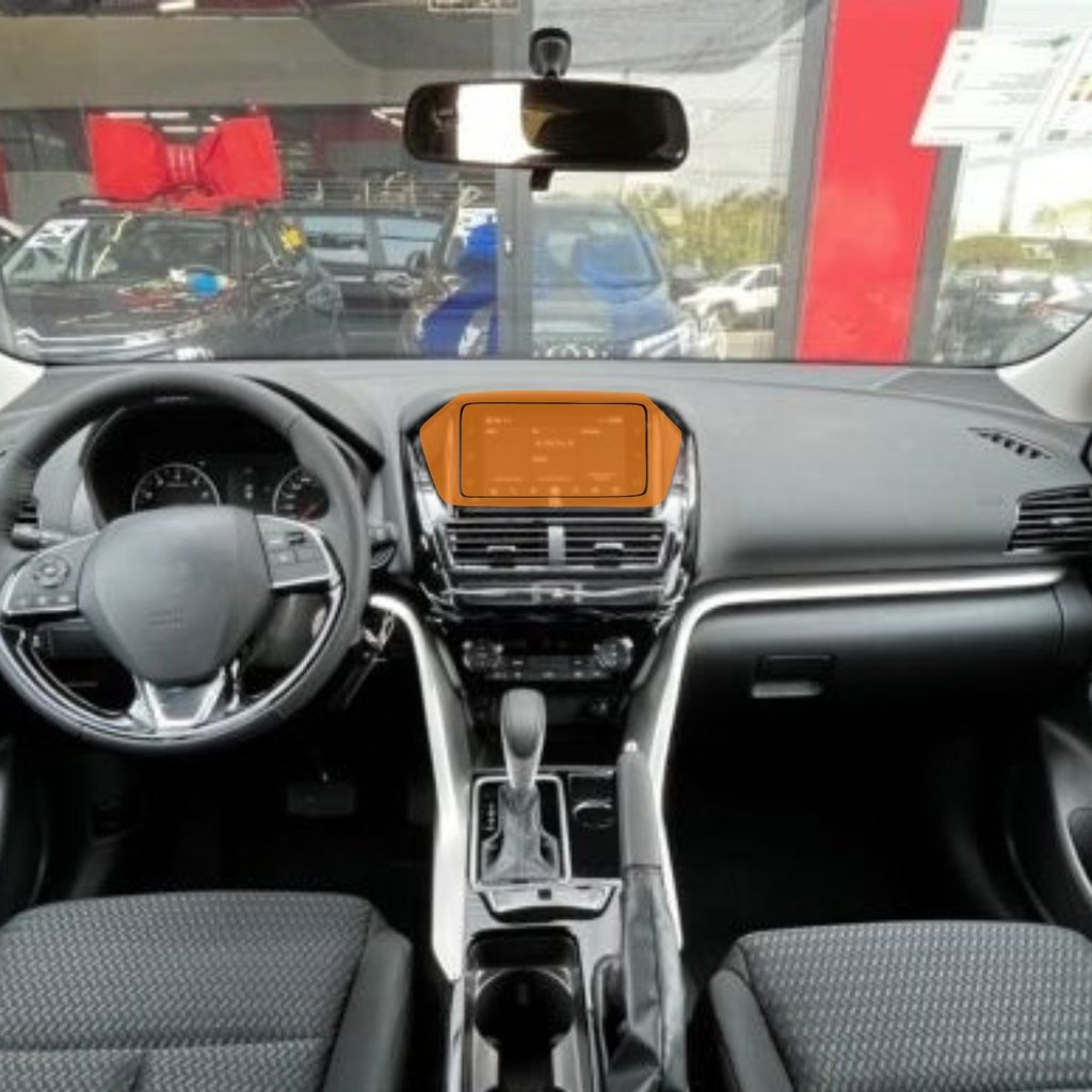 Película PPF Proteção Kit Multimídia Mitsubishi Eclipse Cross HPE 2025 Transparente TPU Anti Risco