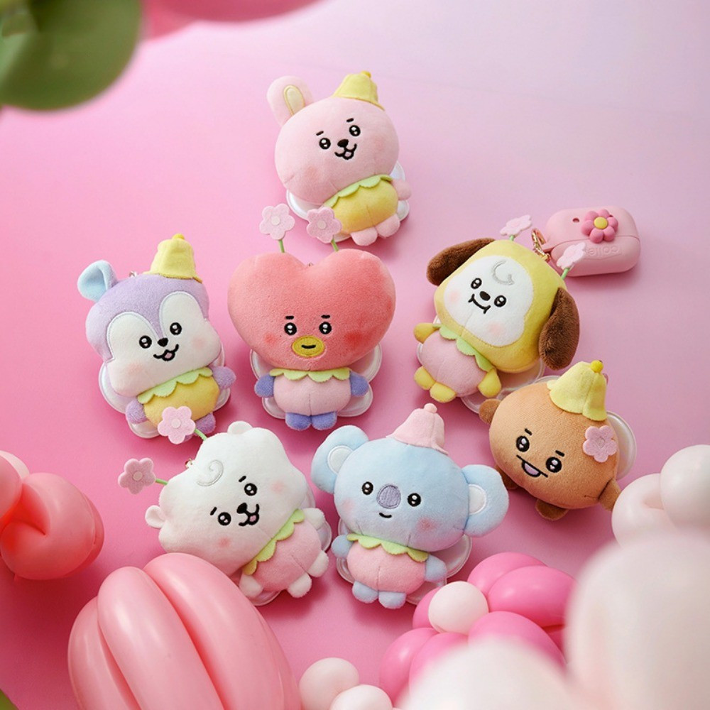 Novo chaveiro de pelúcia da série abelha TATA COOKY CHIMMY, um boneco fofo de desenho animado dos BTS.