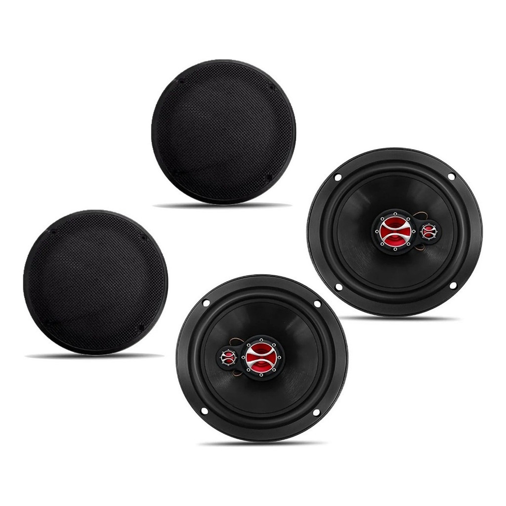 Par De Alto Falante 6 Polegadas Com 2 Telas - Fz 60t Foxer