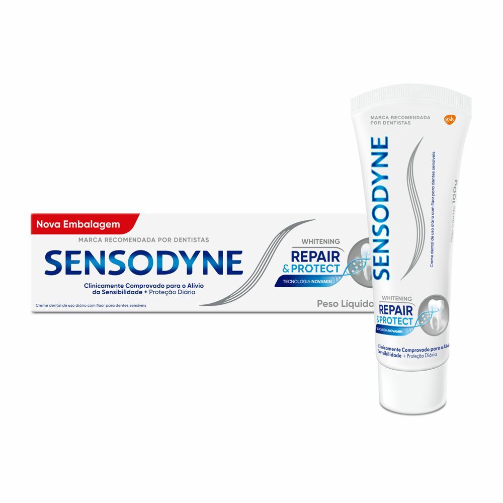 Creme Dental Repair Protect Whitening Sensodyne 100g