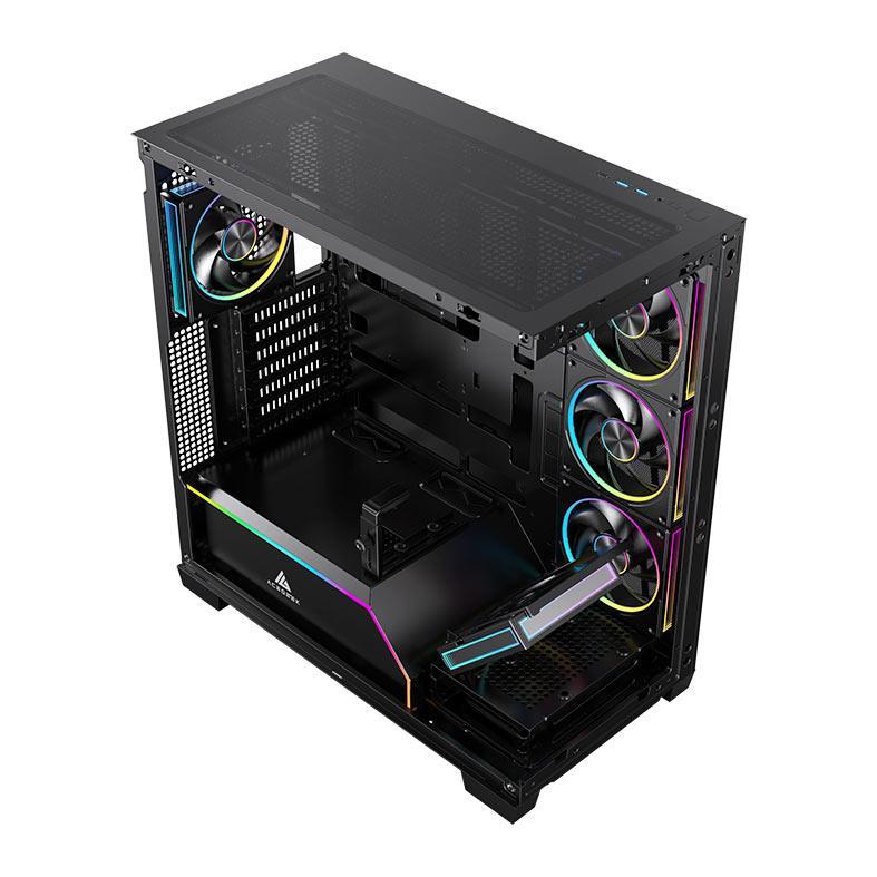 Gabinete Gamer Acegeek Nebula Pro, Mid-Tower, Lateral de Vidro, Preto, AG-NEBULA-PRO-BK — imagem 2 de 2