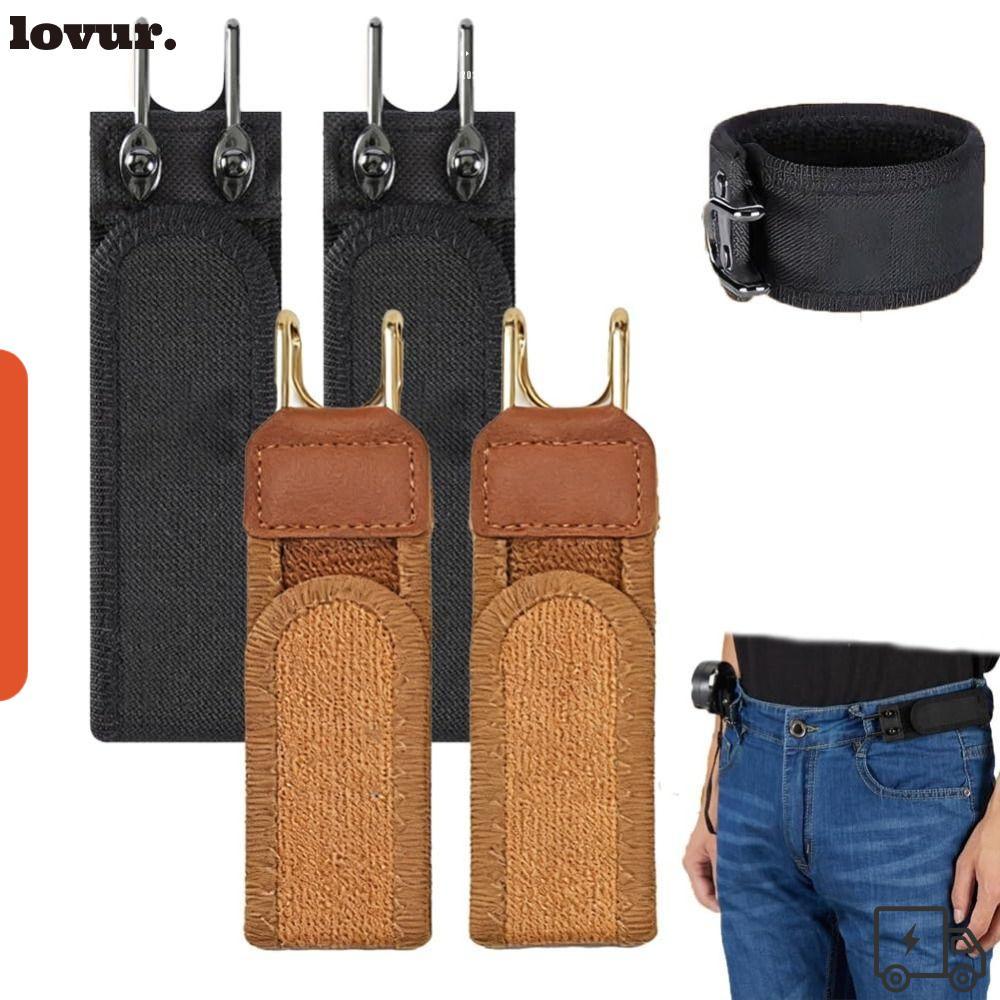 Cinto Preguiçoso Estilo Gancho Ajustável Conveniente , Velcro Elástico , Fivela De Cintura De Unissex