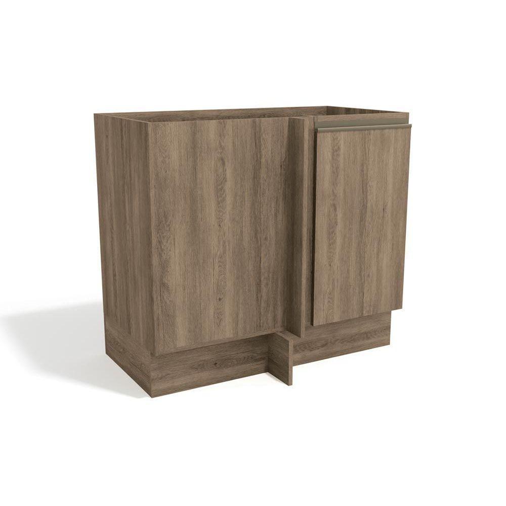 Módulo Cozinha Kappesberg Maxxi Balcão Canto Reto G748 c/ 1 Porta s/ Tampo 98cm Nogal