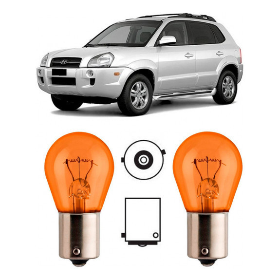 2 Lampada Pisca Seta Farol Hyundai Tucson Ix35 Azera I30