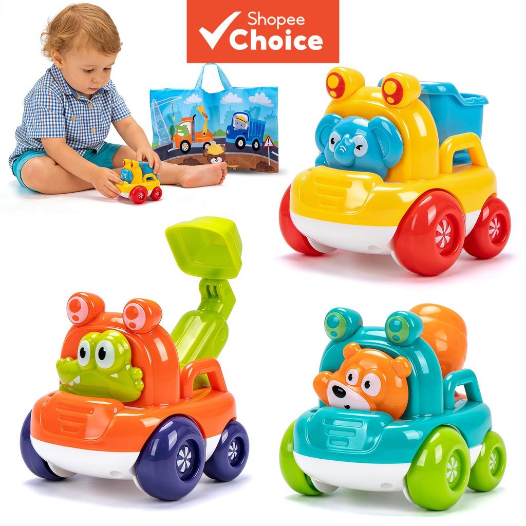 Carros De Fricção Para Bebês De Brinquedo De Inércia Com Saco De Armazenamento De Tapete , Misturador De Cimento Bascula
