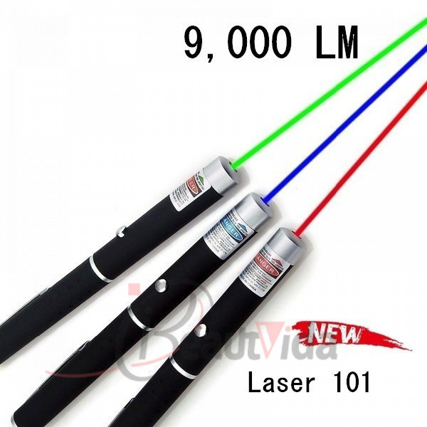 NOVO UP Poderoso Verde Vermelho Azul Laser Pointer Pen Beam Light 5 Mw XJ6G