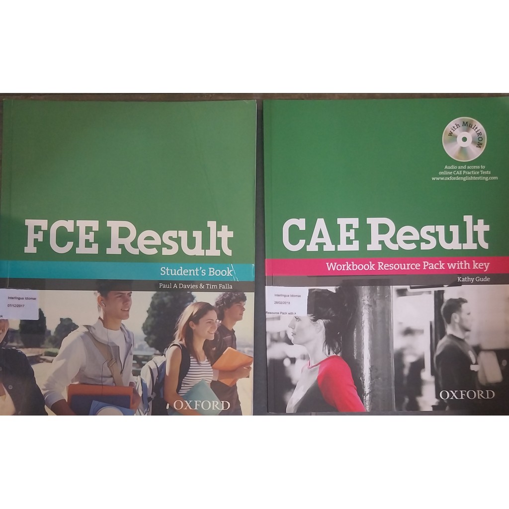 LIVRO, KIT(2), OXFORD, 1. CAE RESULT,  WORKBOOK, KATHY GUDE, 2. FCE RESULT, STUDENT´S BOOK, PAUL A. DAVIES
