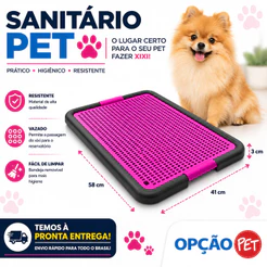 SANITÁRIO PET - TAPETE HIGIÊNICO XIXI DOG - ROSA