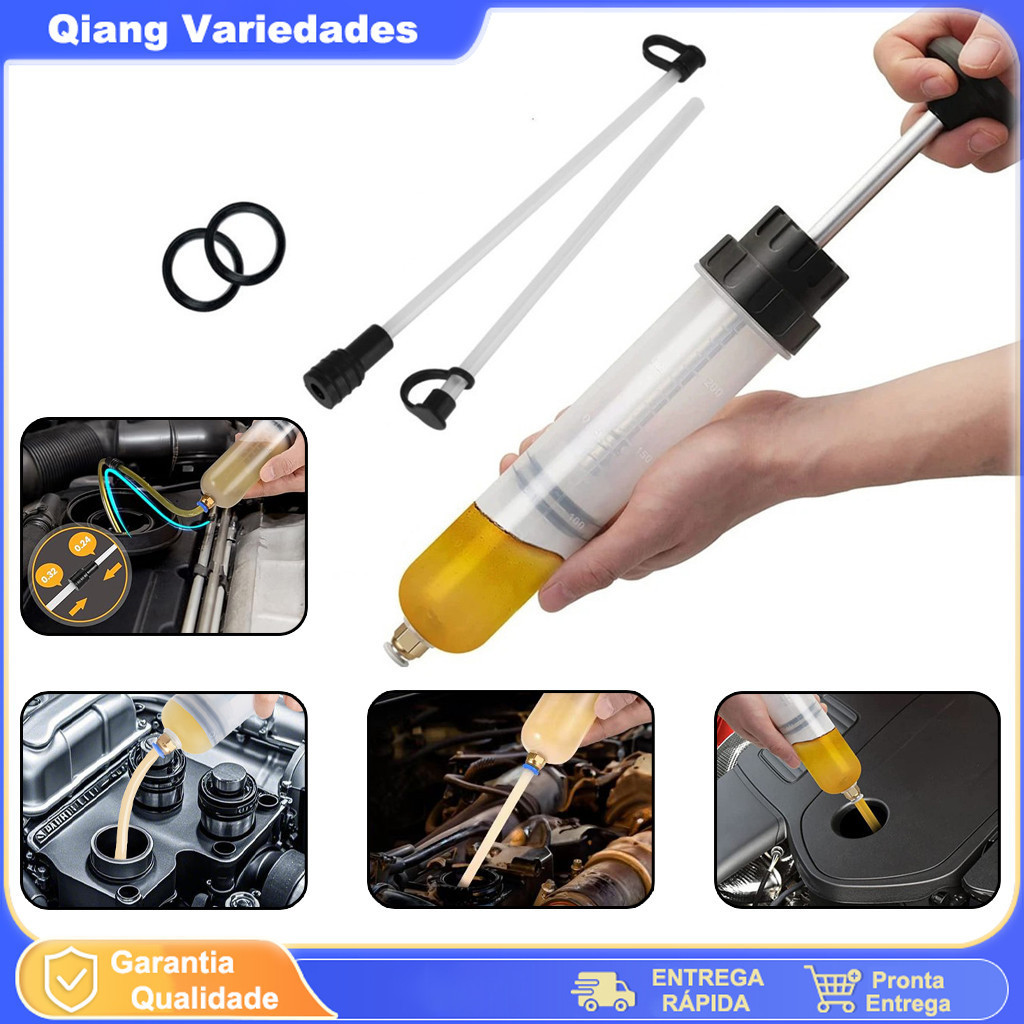Bomba Fluido De Óleo De Motor De Carro Seringa De Vácuo Manual Para Transferência De Refrigerante Ferramenta Para Troca