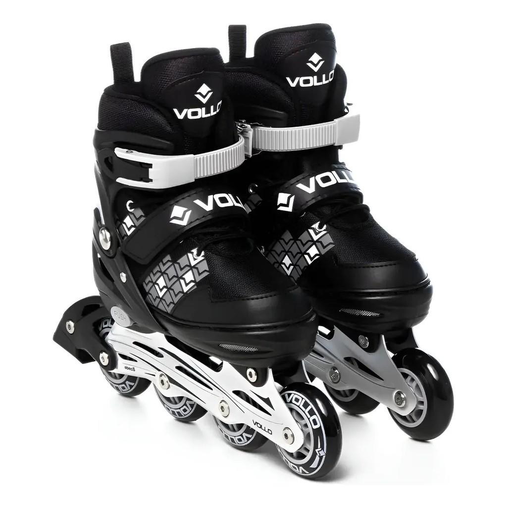 Patins Vollo In Line Recomendado 29-32 Preto Infantil