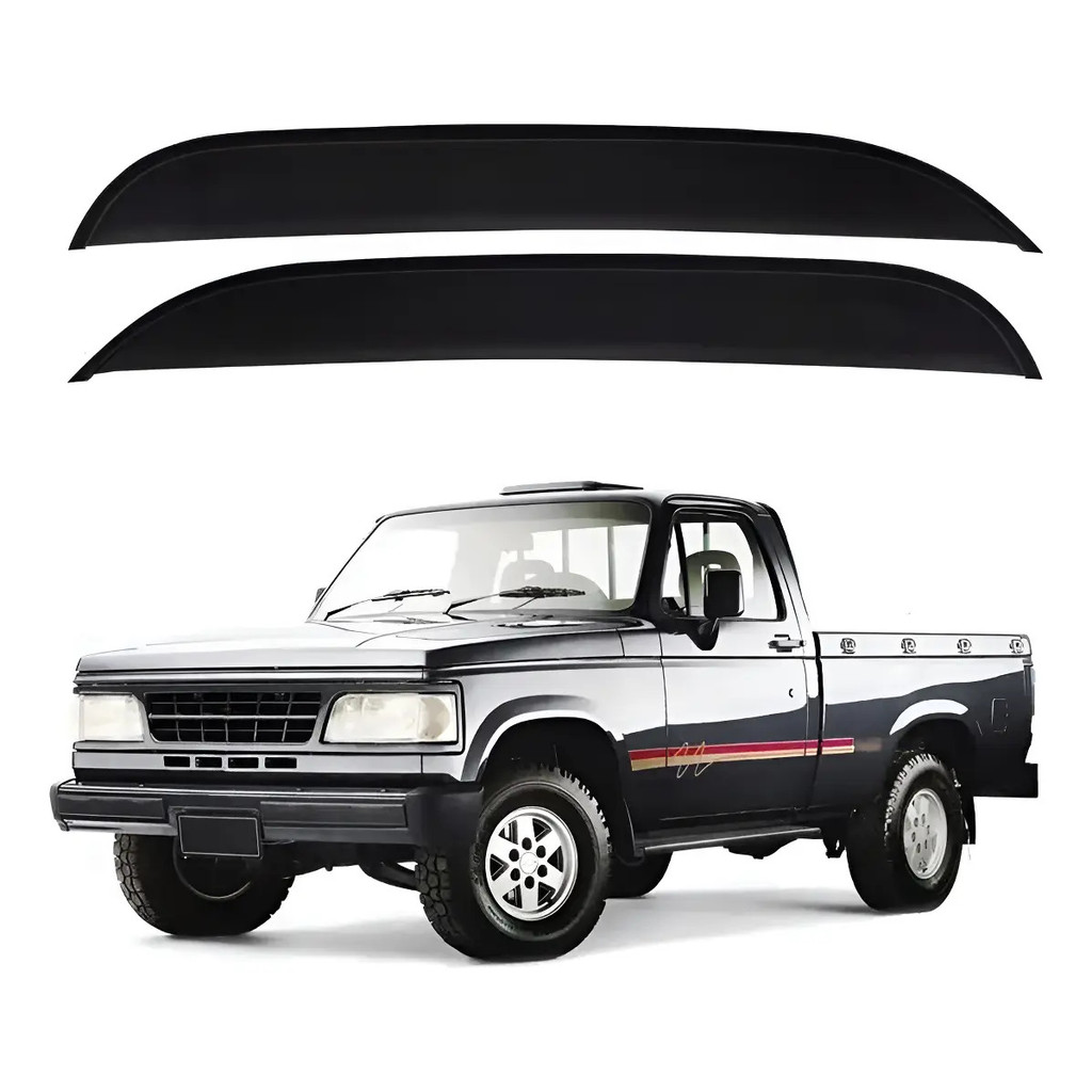Calha Defletor Chuva Fume Para D20 Cabine Simples 1985/1997 mjs