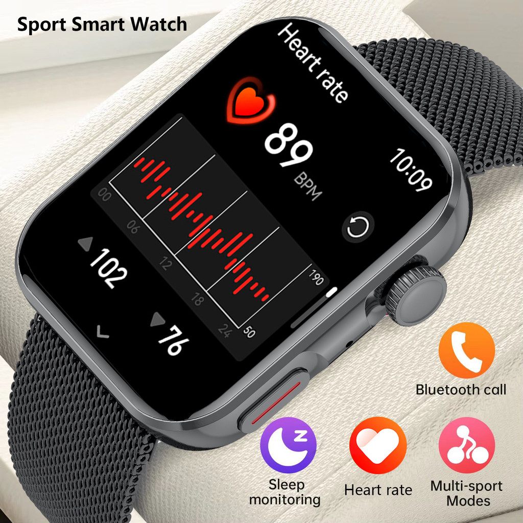 2026NEW Smartwatch 1.83 " Tela HD Monitoramento De Sono E Saúde Chamada Bluetooth Multi-Esporte Modos Moda Relógios Inte