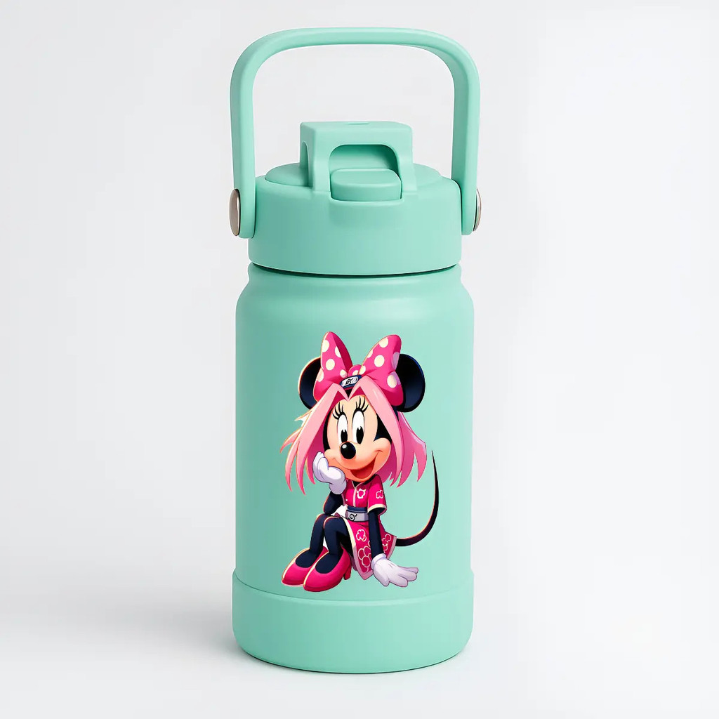 Garrafa Termica 2 Bicos 350 Ml Personalizado Minnie Mouse