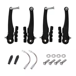 Freio V-brake Bike Mtb Nylon 110mm Sapata Orbital 70mm Preto