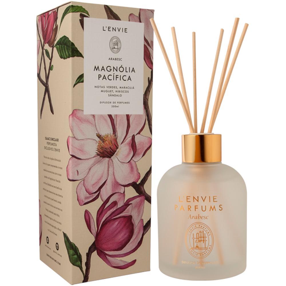Difusor de Perfume Lenvie Magnólia Pacífica Arabesc Ideal para Ambientes 200ml