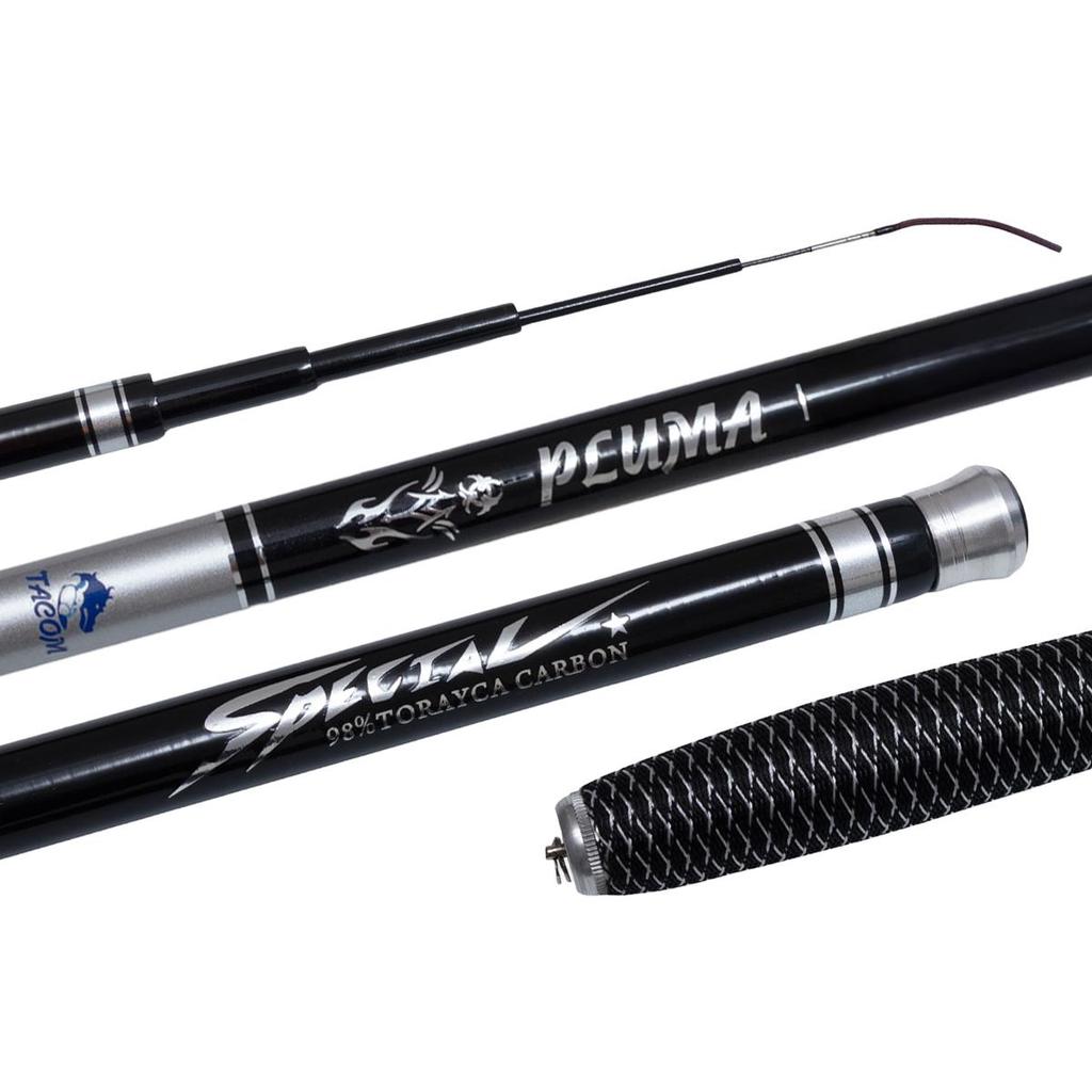 Vara de Pesca Telescópica Pluma Carbon 4505 4,50mts 5 Partes - Tacom