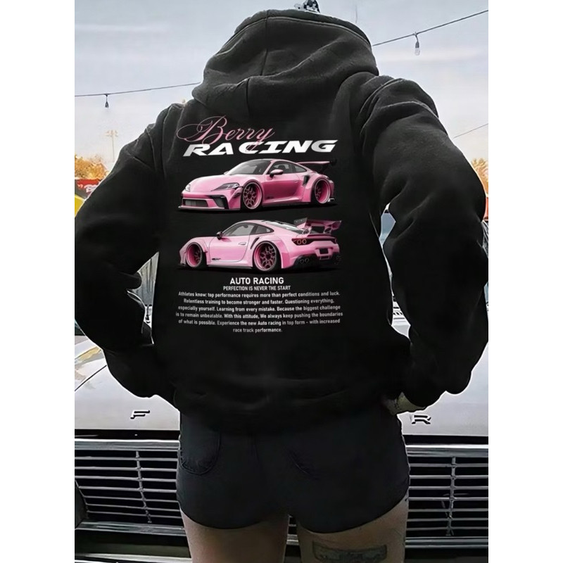 Detalhes do Moletom Canguru Unissex Casual Estampado Entusiastas de Carros Blusa Frio Outono Inverno Top Lançamento Envio Rapido230