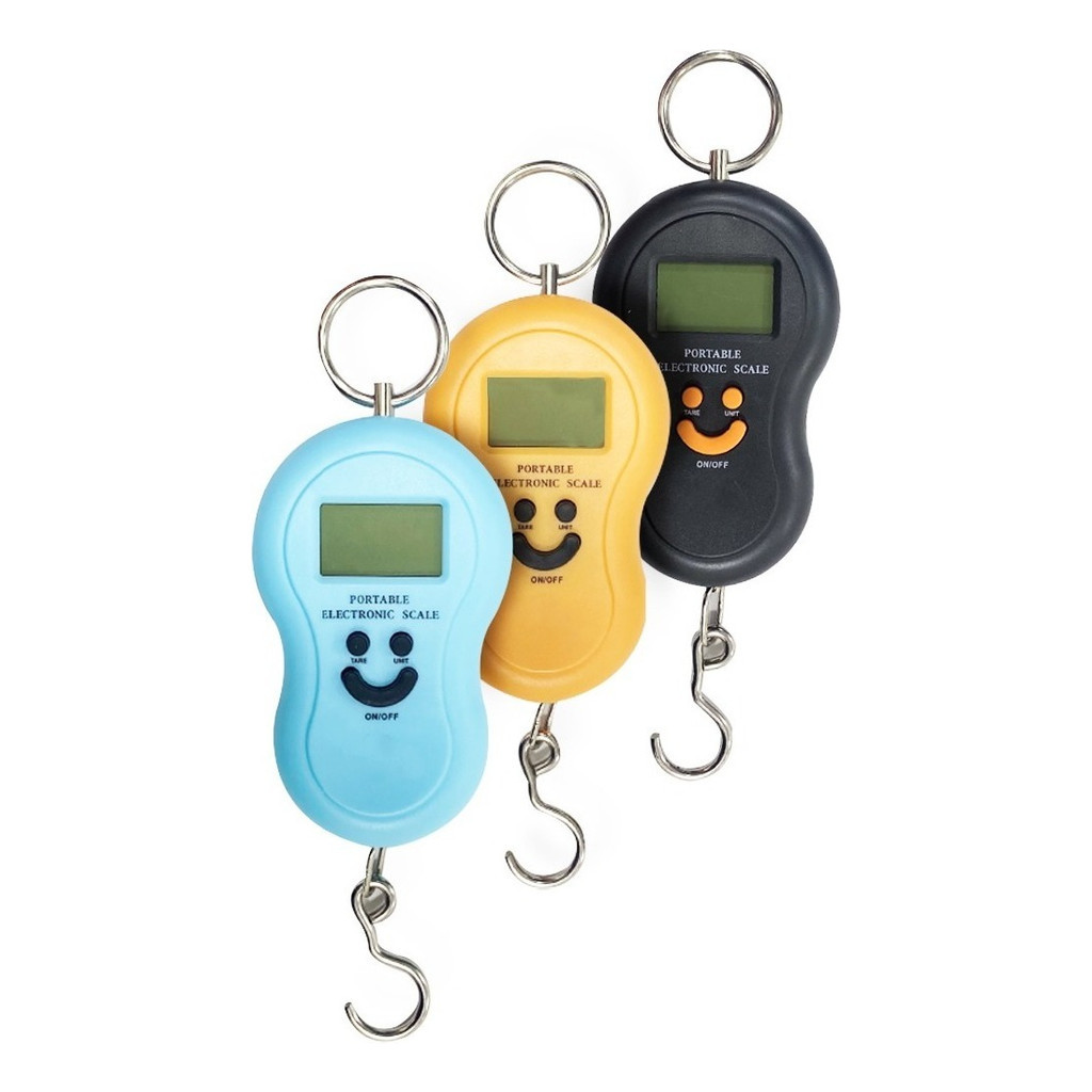 Imagem Balança Digital Portátil Tipo Peixeiro Com Gancho – Suporta Até 50kg – Ideal para Malas, Pesca e Cozinha