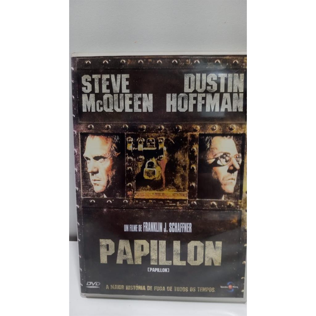 DVD Papillon -Steve McQueen - Dustin Hoffman direção FRANKLIN J. SCHAFFNER