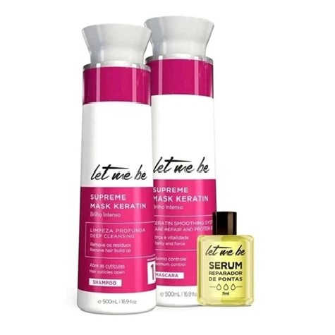 Progressiva Let Me Be Mask Keratin Supreme Liss Control 2 x 500ml.