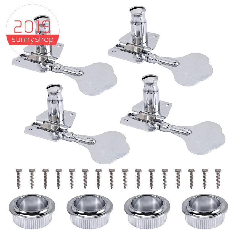 [Bestseller S] 4 Unidades De Afinação De Guitarra , Afinador Elétrico , Pinos Engrenagem Aberta , Cabeças De Máquina Par