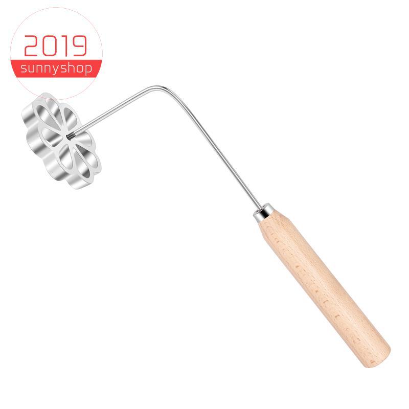 [Bestseller S] Conjunto De Ferro Rosette Timbale Bunulera Com Alça Cortador De Pastelaria Tradicional Mexicano Bunuelo P