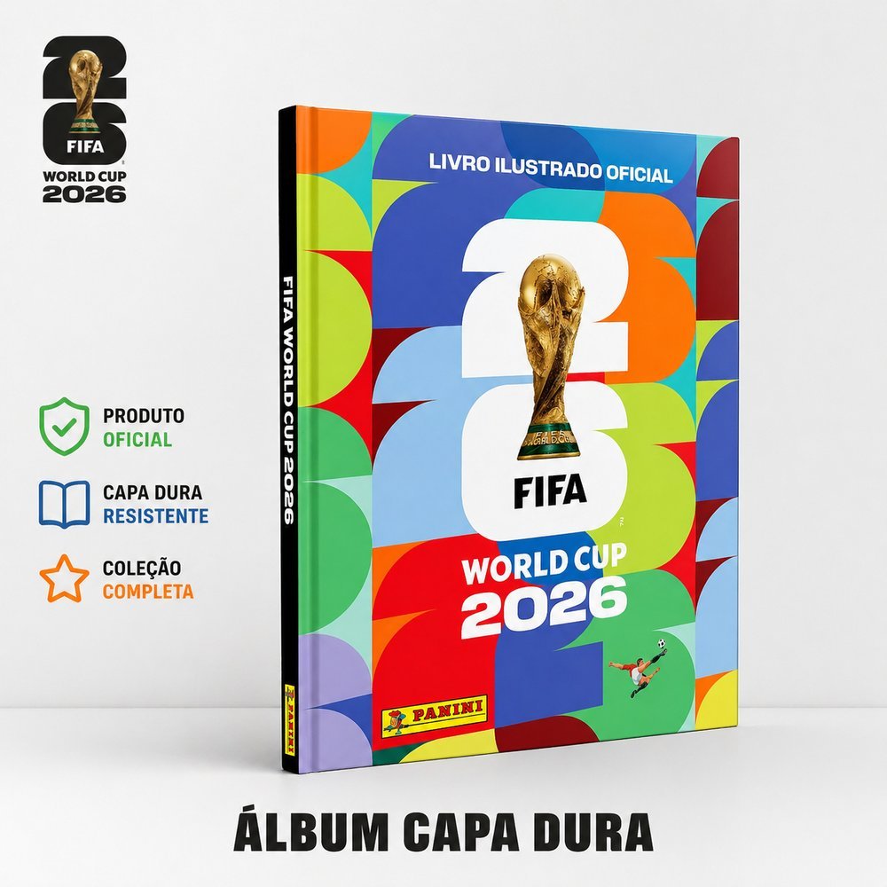 Copa do mundo 2026 - album capa dura - Álbum Capa Dura Copa do Mundo 2026 Oficial Panini - Álbum de figurinhas Original