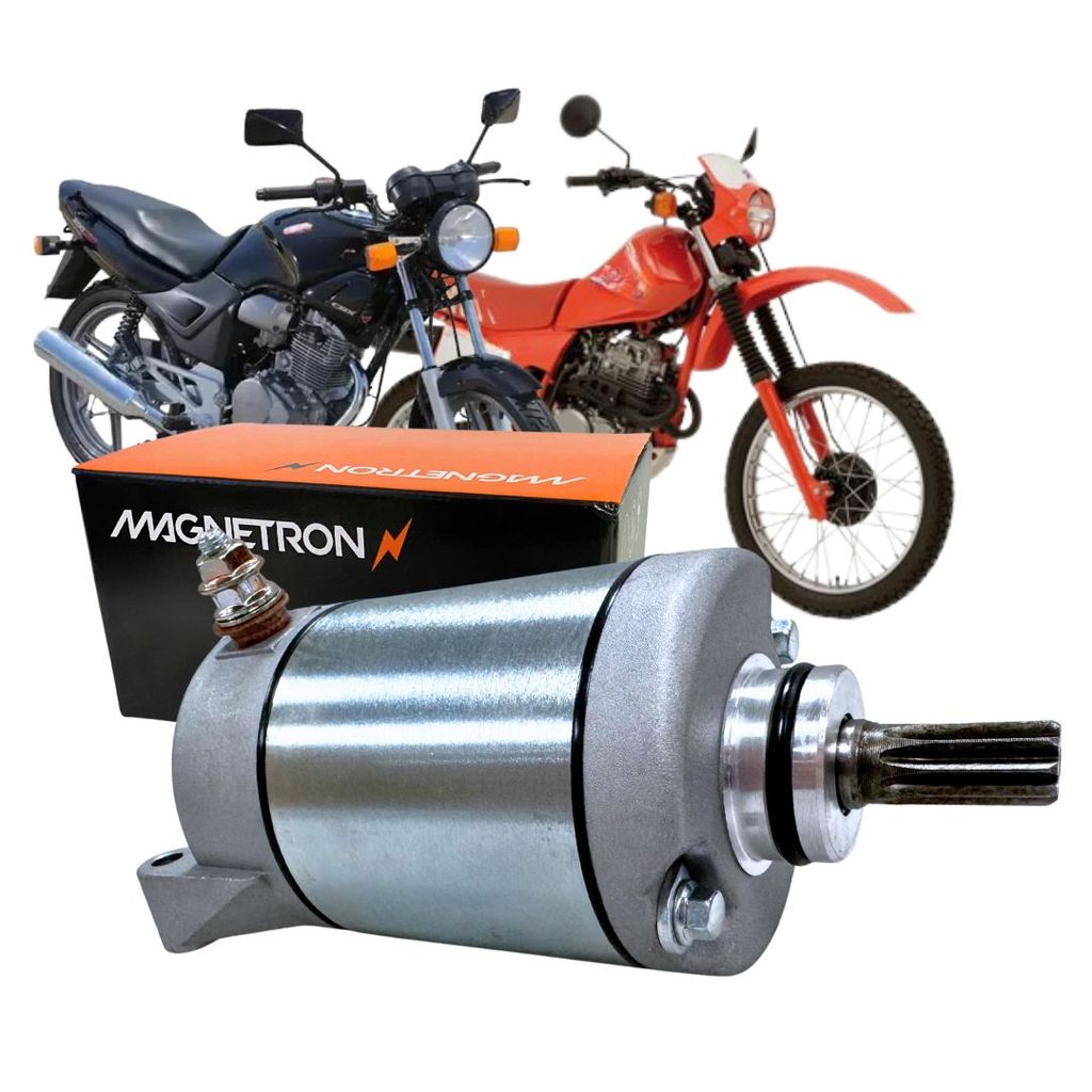 Motor de Arranque Partida 9 Dentes 12v Para Honda Cbx 200 Strada Nx 200 Xr 200 Magnetron