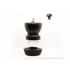 Moedor Manual De Café Cerâmica e Vidro com Base Emborrachada