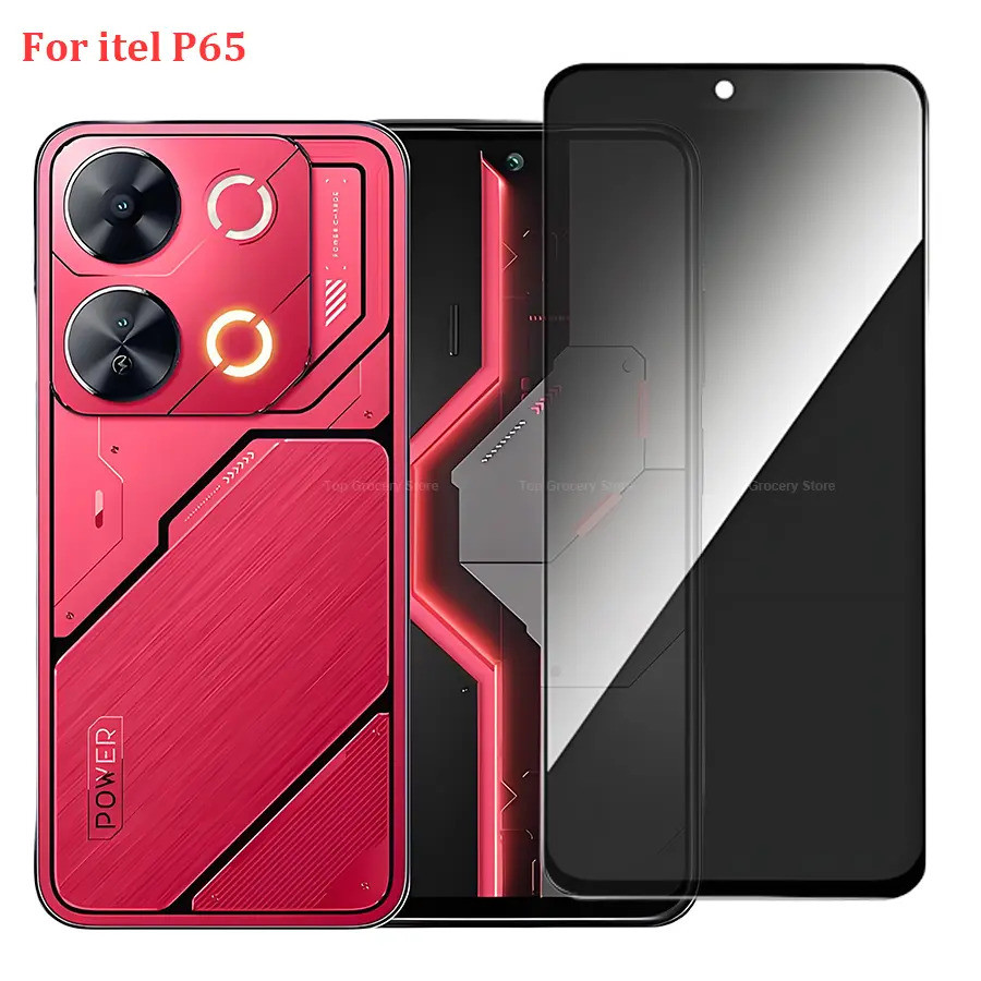 Película Protetora de Vidro Temperado Anti-espião para itel P65 P671L, Protetor de Tela de Privacidade para Smartphone i