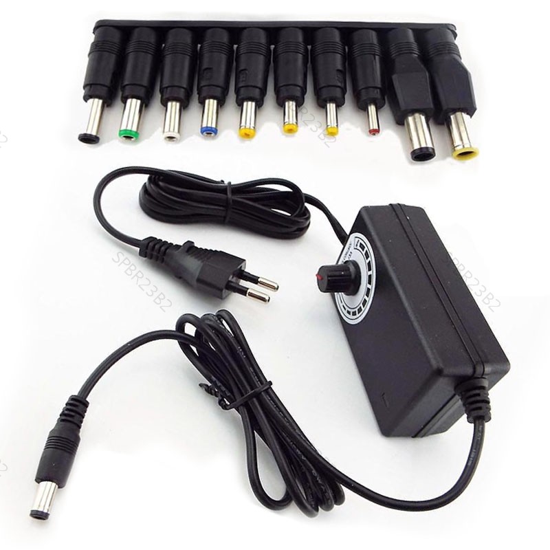 Adaptador De Fonte De Alimentação CCTV Ajustável Universal AC 100-240V Para DC 3-12V 3A 36W Carregador BR23B2