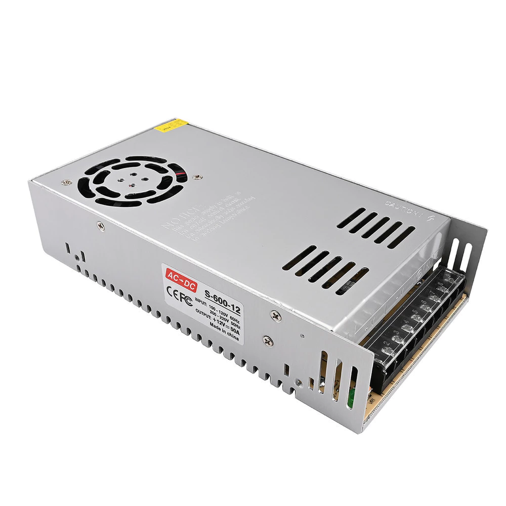 Fonte Chaveada Colmeia 12V 50A 600W Bivolt Para CFTV Câmeras LED Som