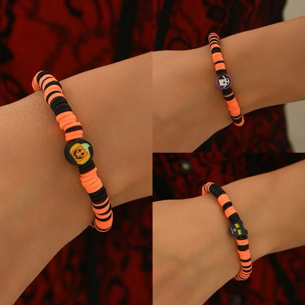 Halloween pulseira de argila macia atacado europeu americano Cross-Border jóias novo estilo engraçado estilo escuro fant