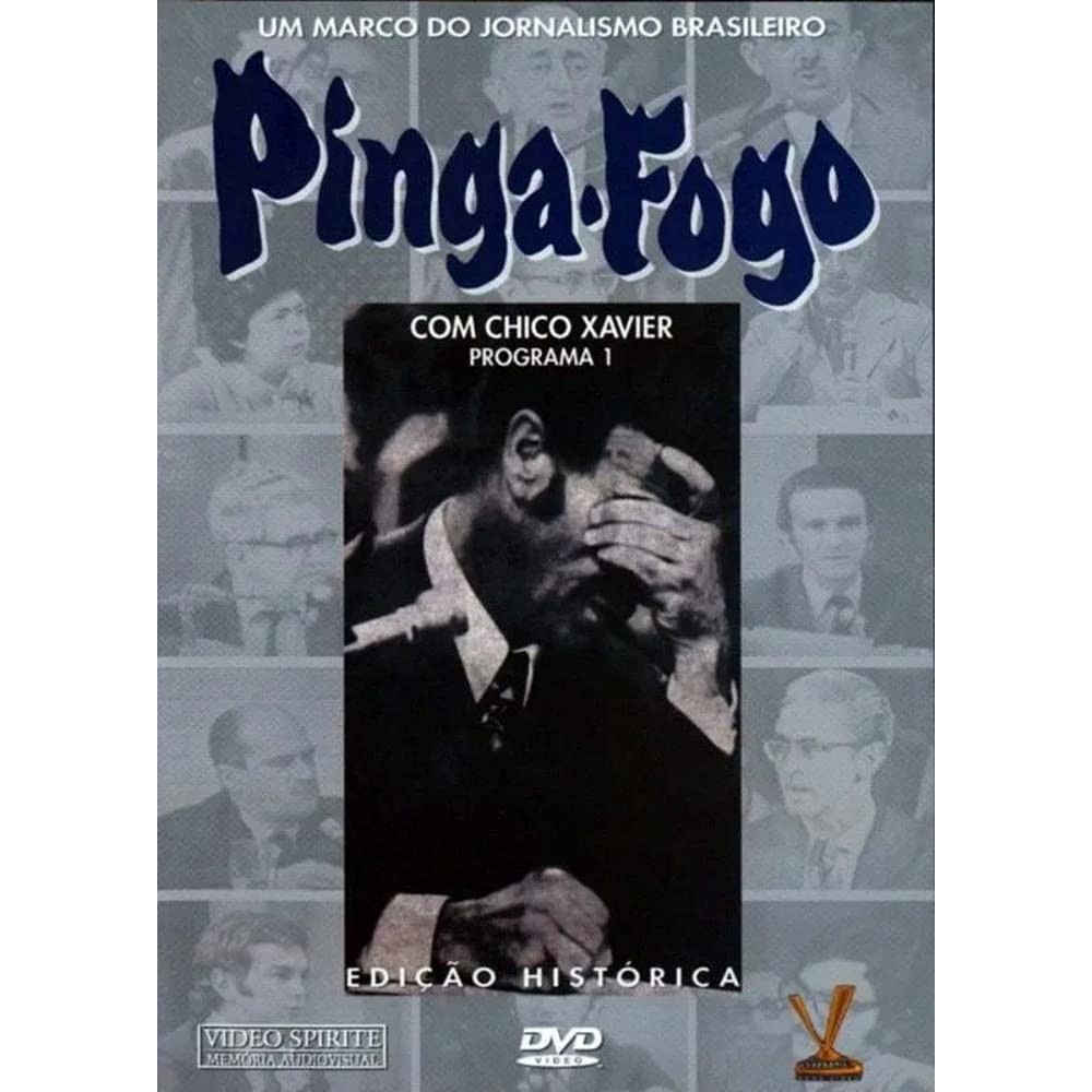 DVD Pinga Fogo Com Chico Xavier Programas 1 e 2 direção