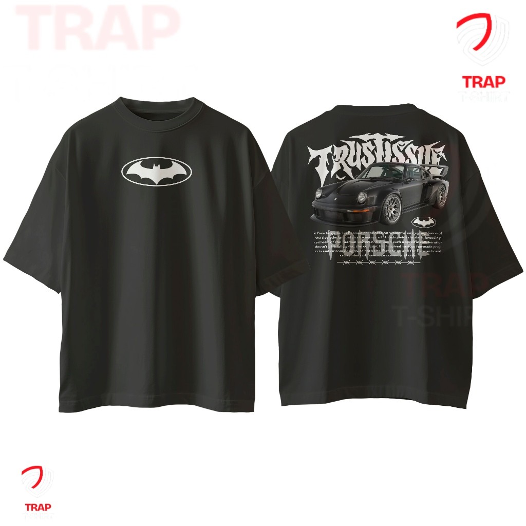Camiseta Premium Porsche X Batman Batmovel Trust Issues Streetwear Batcar Tshirt Carro Luxo