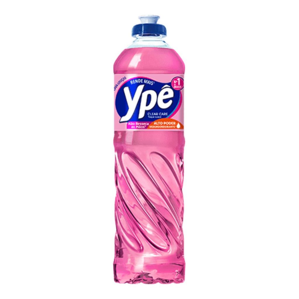 Detergente Lava Louças Desengordurante Clear Care Ypê 500ml