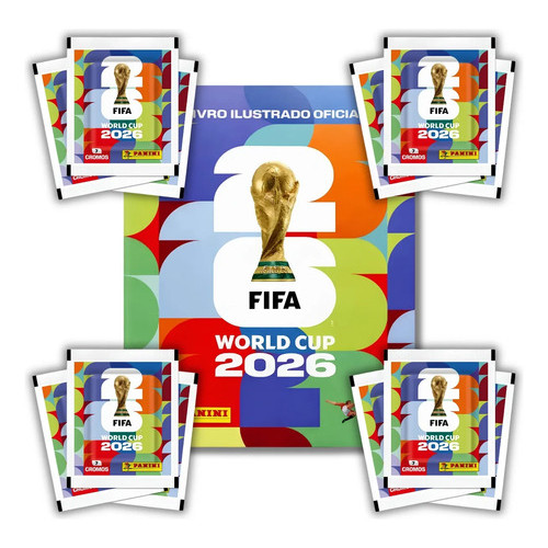 Album + 35 Figurinhas Da Copa Do Mundo 2026 Original Panini