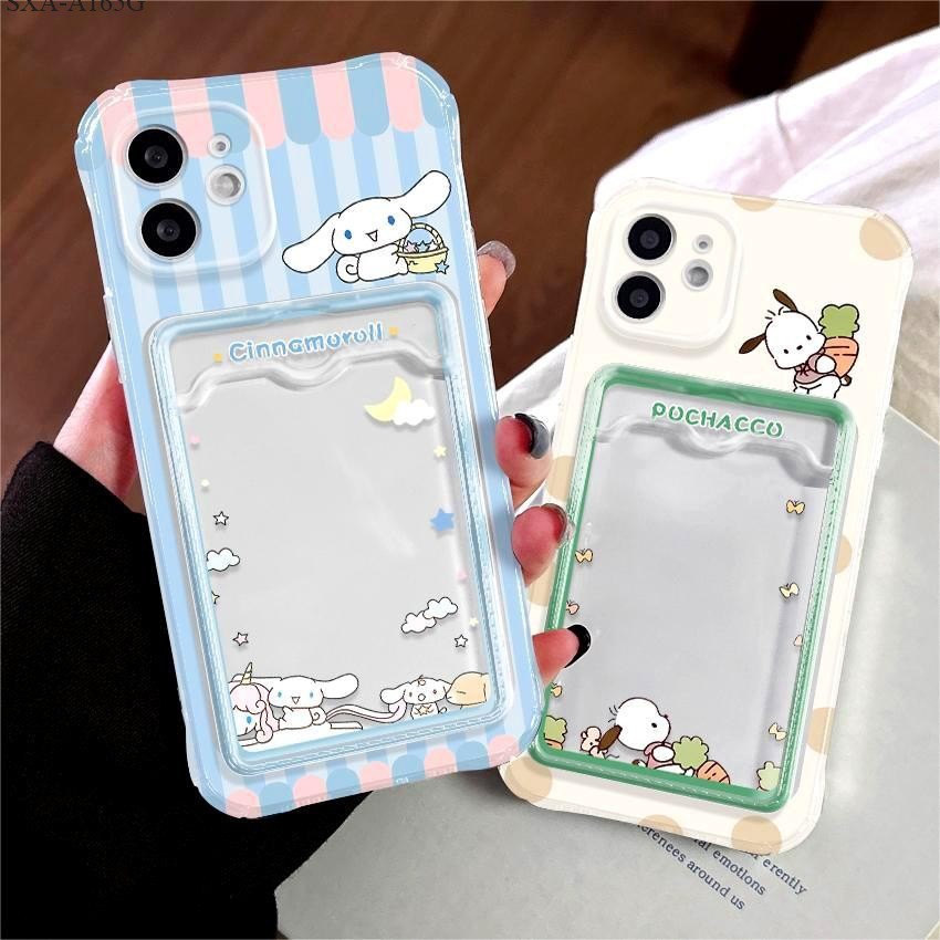 Capinha Capa animação Porta Cartão Anti Para Samsung A15 A55 A54 A35 A05S A14 A34 A05 A03 S20 S21 S23 FE S24 S23 S25