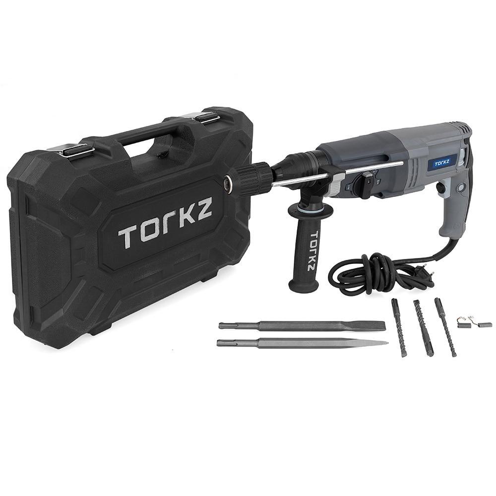 Martelete Perfurador Rompedor Torkz TRE0002 com Maleta e acessórios, encaixe SDS