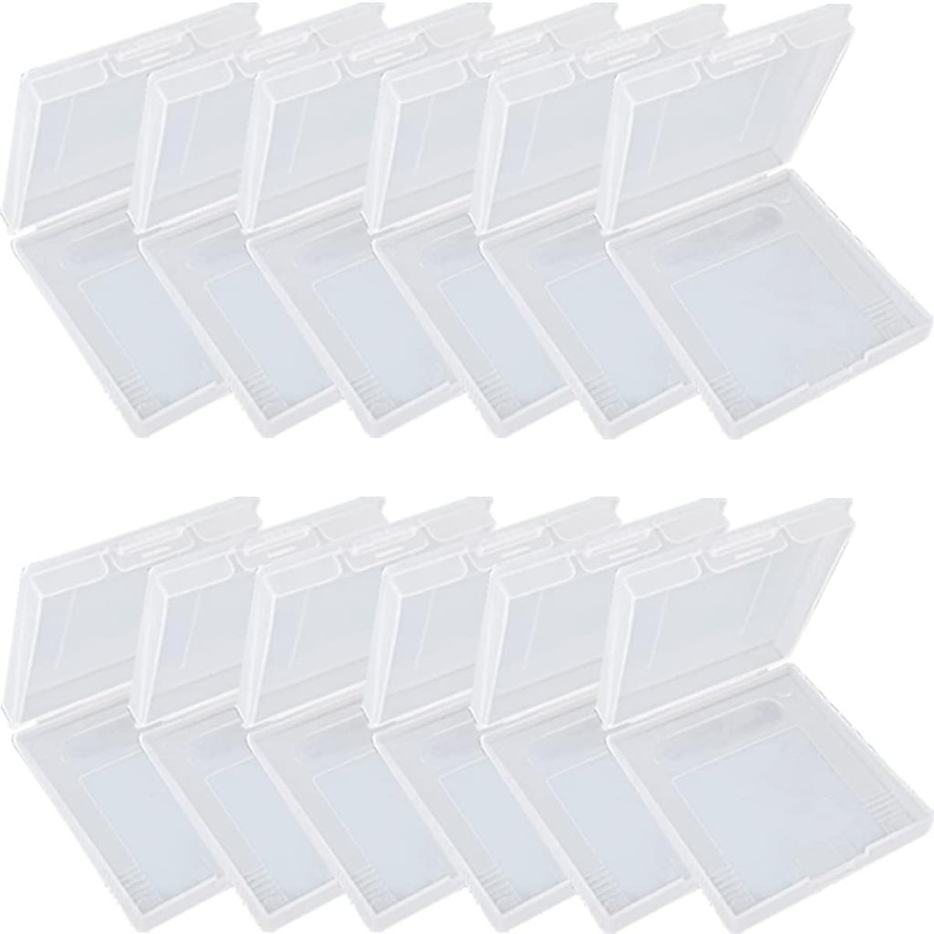 HuGuWdy Estojo para Gameboy Color, 12 Peças, Estojo Protetor Transparente Anti-Poeira para Cartuchos de Jogo, Caixa de A