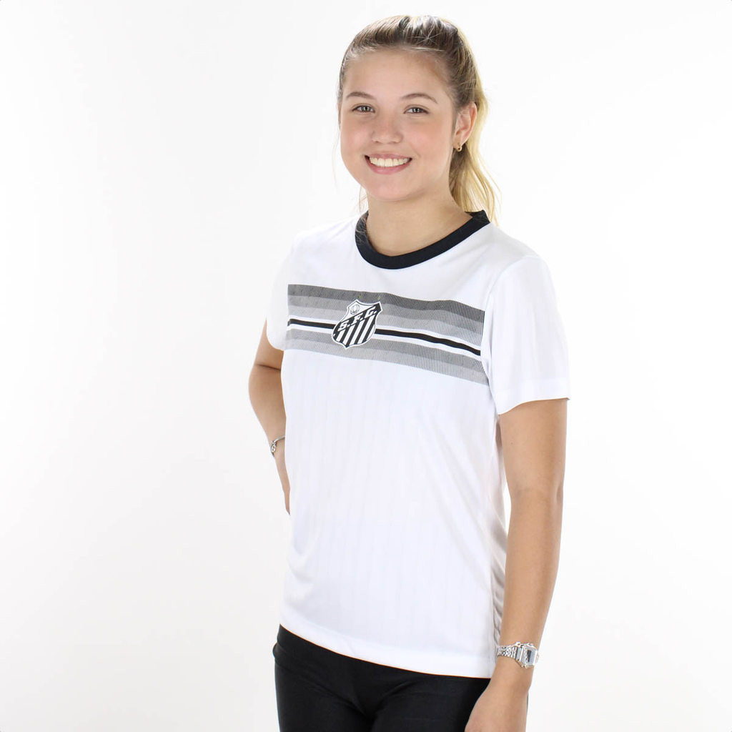 Camisa de Time Braziline Santos Ritual Branco - Feminino