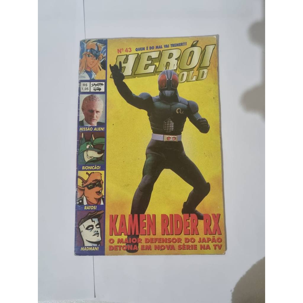 Revista Heroi Gold 43 Kamen Rider Black RX Original Usada