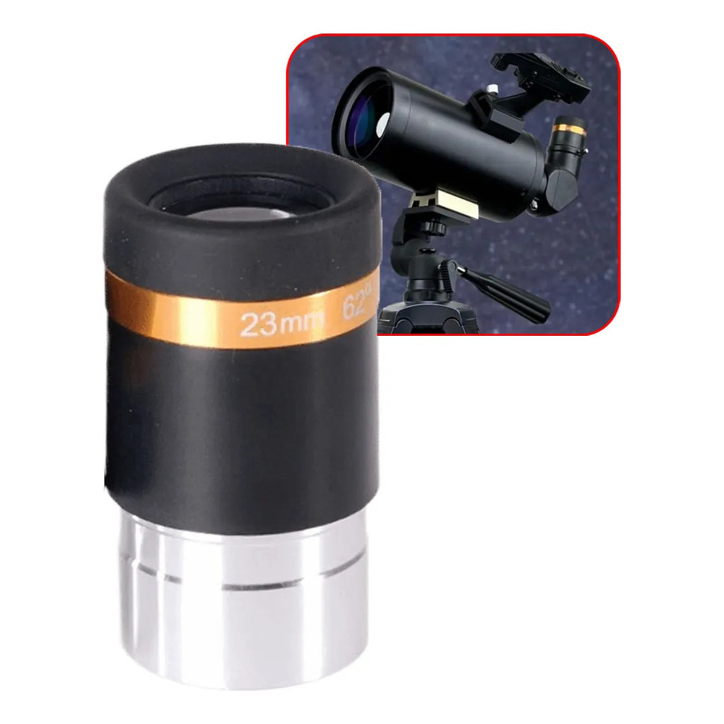 Ocular Telescópio 23mm 62° Aspheric Lente Astronomia