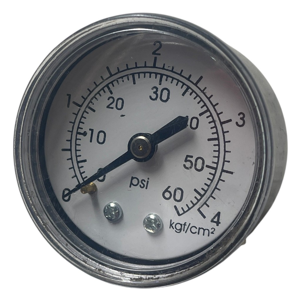 Manômetro DN 60mm 0 a 4KGF/cm² x 0 a 60Psi 1/4NPT
