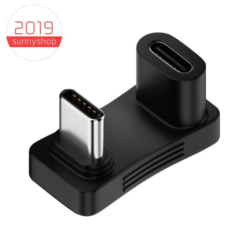 [Bestseller S] Adaptador De Ângulo De 180 Graus Tipo C Em Forma De U USB 3.2 Macho Para Fêmea PD100W 10Gbps 4K60Hz