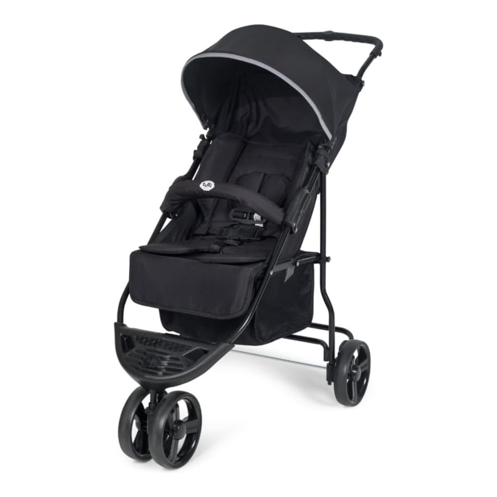 Carrinho de Passeio Horus Berço Preto E Cinza Tutty Baby