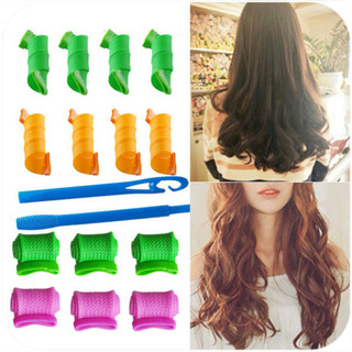 Não machuca o cabelo plástico curling ferro onda grande curling caracol pequena ondulação fivela interna curling ferro c