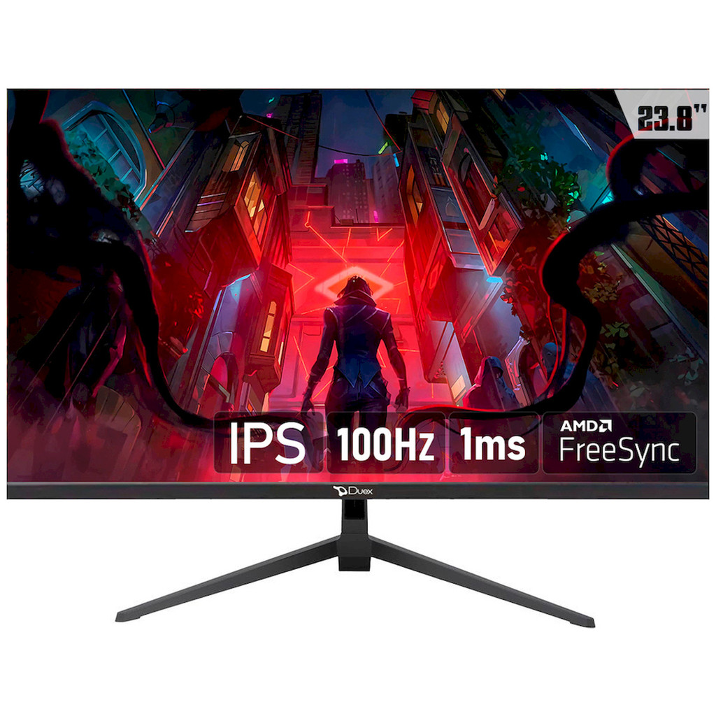 Monitor Gamer Duex, 23.8 Pol, IPS, FHD, 1ms, HDR, 100Hz, FreeSync, HDMI/DP, Preto, DXMO238F100