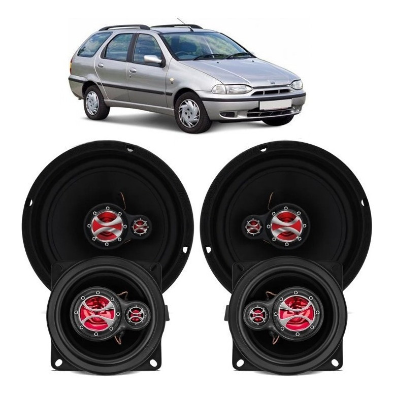 Kit Alto Falante Weekend 1996 A 2000 4 E 6 240w Rms - Kf.031