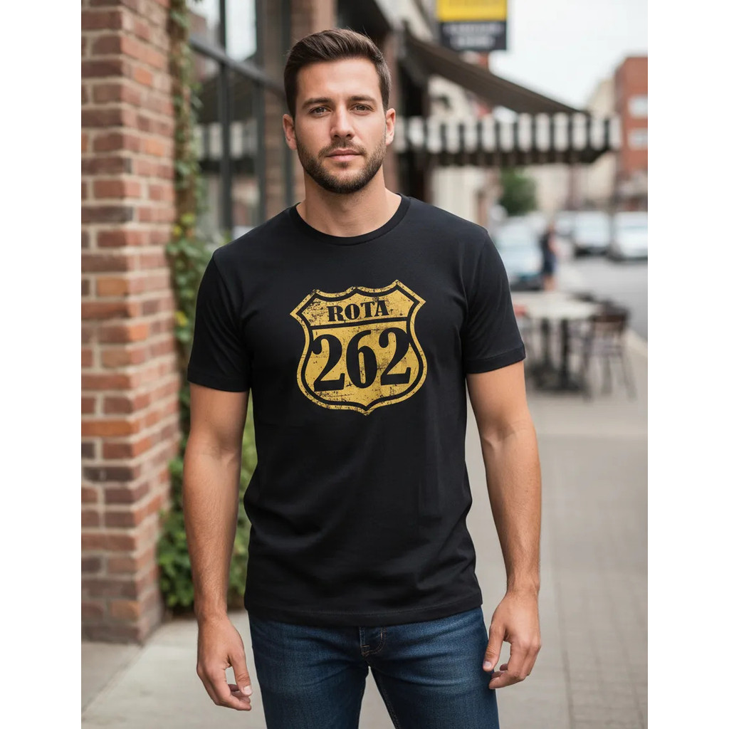 Camiseta Algodão Masculina Rota 262